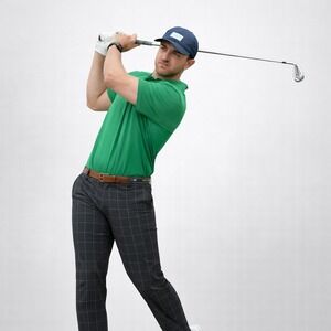 Nike Golf Tour Performance Dri-Fit Plaid Golf Pants Men's 36x34 Blue Green